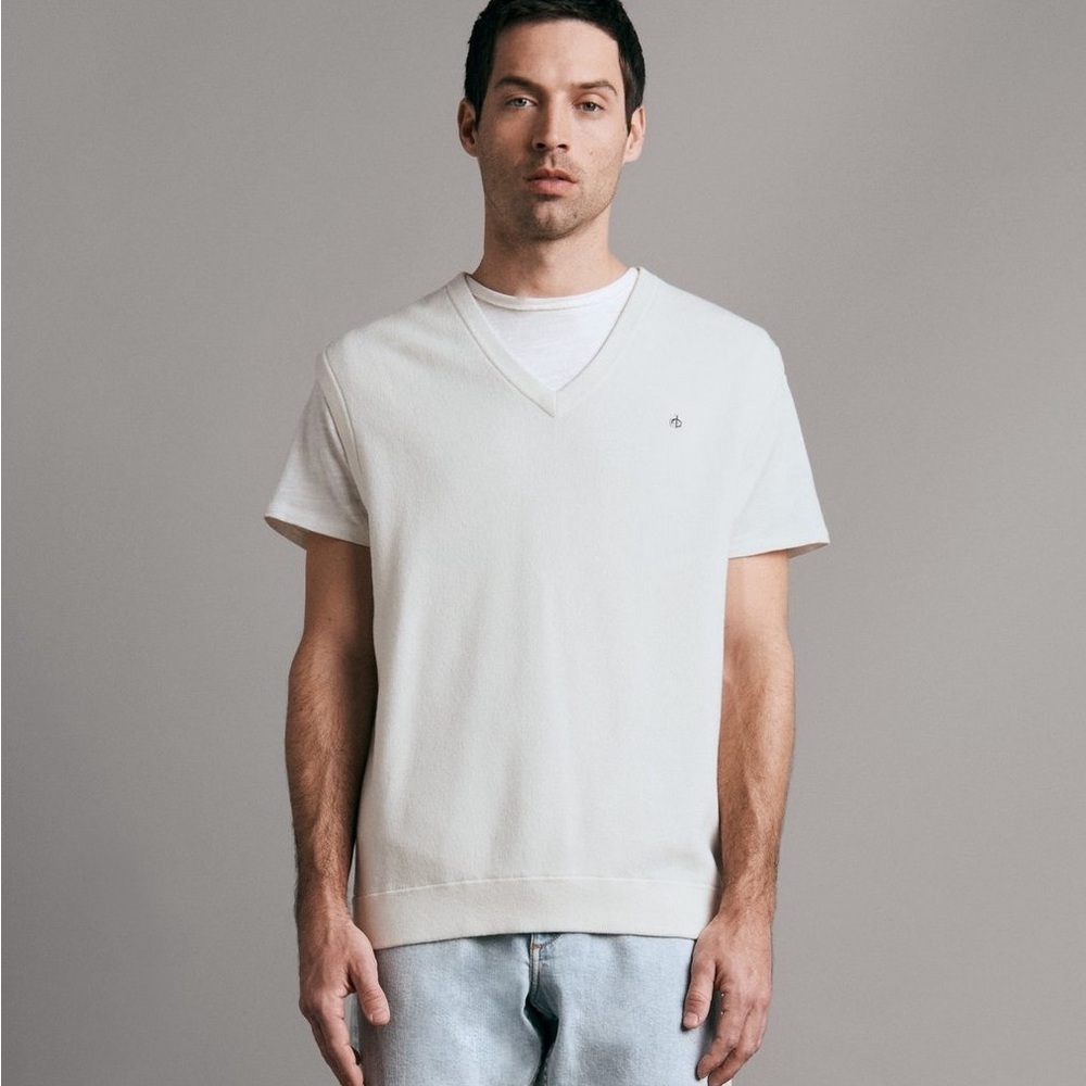 Rag & Bone Winslow Cotton Crossgrain Vest Sz M‎